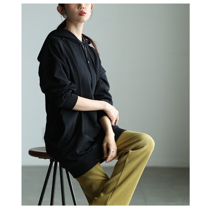 大人が似合うビッグシルエットフーディートップス レディース ファッション | Sawa a la mode | 詳細画像13 