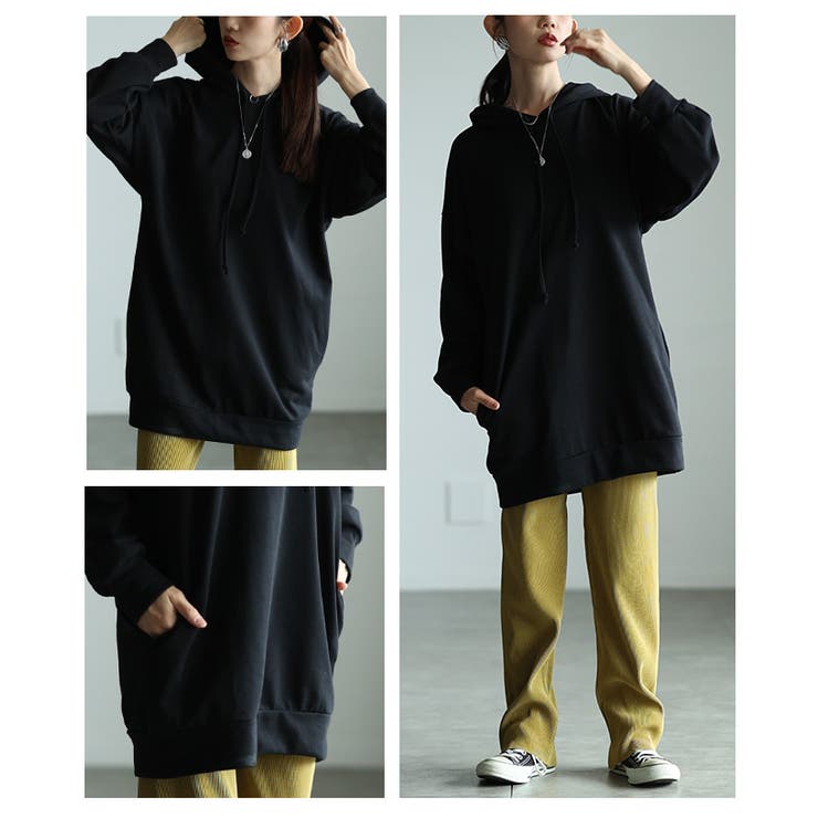 大人が似合うビッグシルエットフーディートップス レディース ファッション | Sawa a la mode | 詳細画像17 