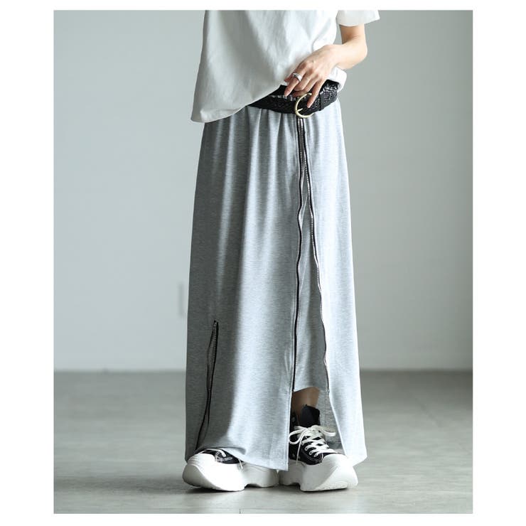 モードに映えるジップデザインロングスカート レディース ファッション | Sawa a la mode | 詳細画像15 