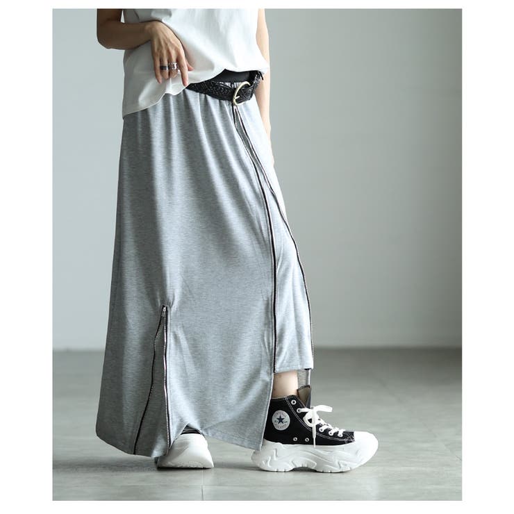 モードに映えるジップデザインロングスカート レディース ファッション | Sawa a la mode | 詳細画像16 