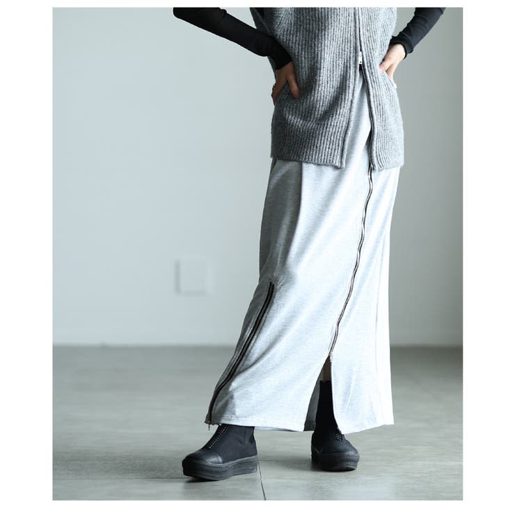 モードに映えるジップデザインロングスカート レディース ファッション | Sawa a la mode | 詳細画像20 