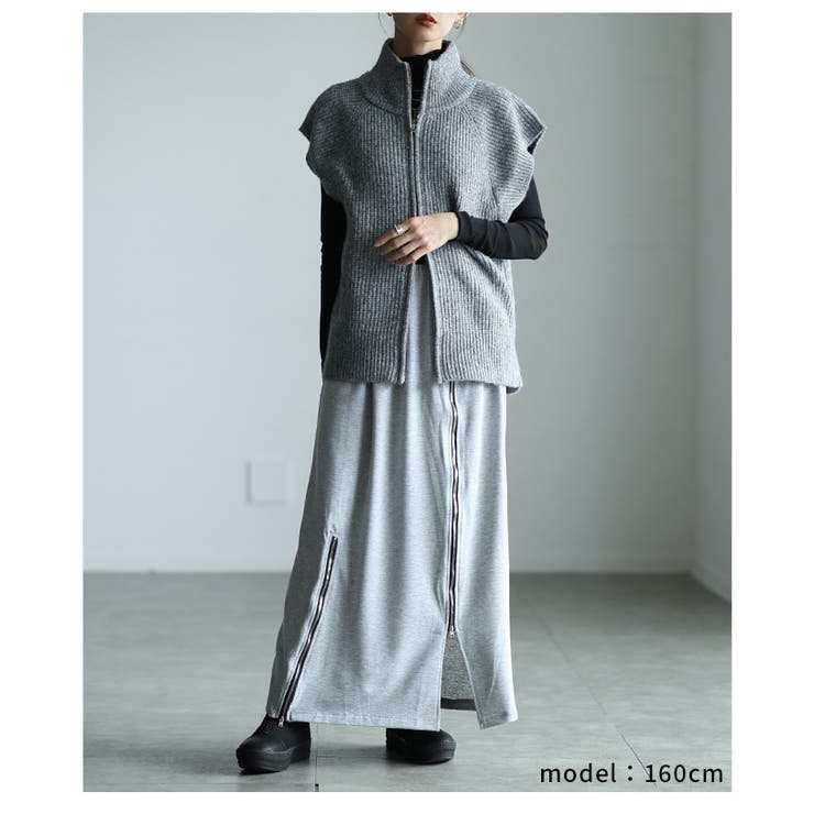 モードに映えるジップデザインロングスカート レディース ファッション | Sawa a la mode | 詳細画像21 