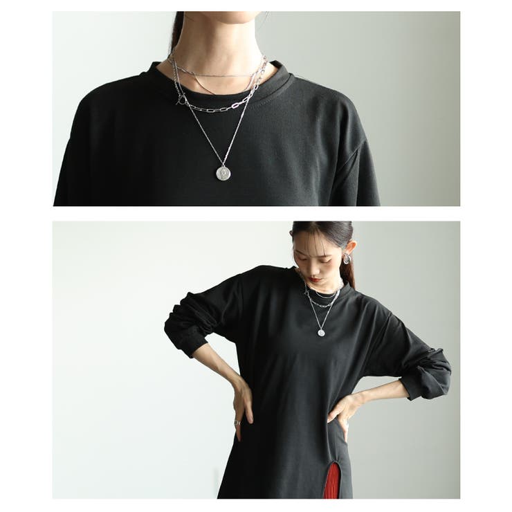 レイヤードでお洒落の幅が広がるスリットロングチュニック レディース ファッション | Sawa a la mode | 詳細画像5 