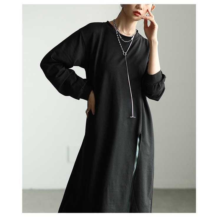 レイヤードでお洒落の幅が広がるスリットロングチュニック レディース ファッション | Sawa a la mode | 詳細画像12 