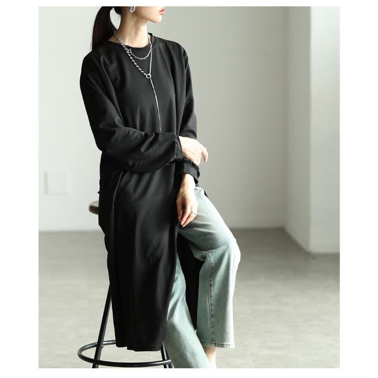 レイヤードでお洒落の幅が広がるスリットロングチュニック レディース ファッション | Sawa a la mode | 詳細画像19 