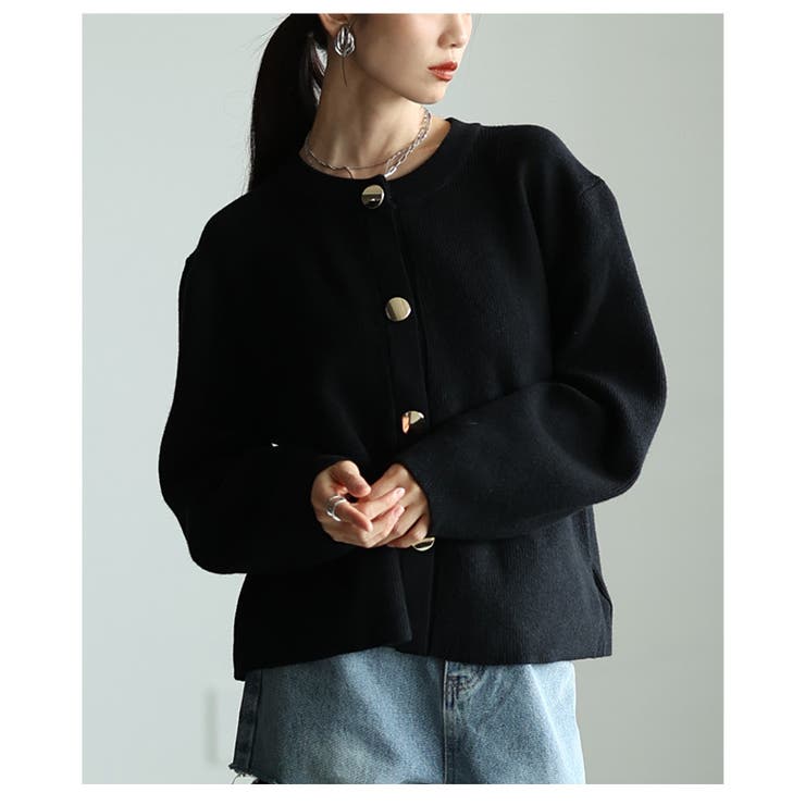 着るだけで美人見えなスポンジニットカーディガン レディース ファッション | Sawa a la mode | 詳細画像19 