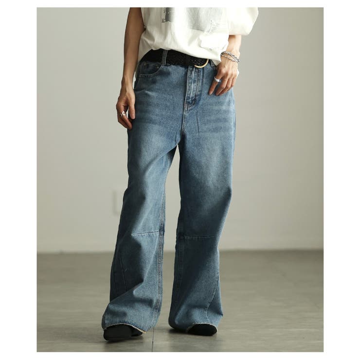 シルエットで差がつくカーブデニム レディース ジーンズ | Sawa a la mode | 詳細画像4 