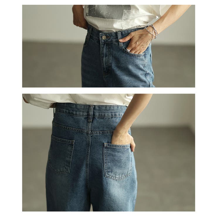 シルエットで差がつくカーブデニム レディース ジーンズ | Sawa a la mode | 詳細画像5 