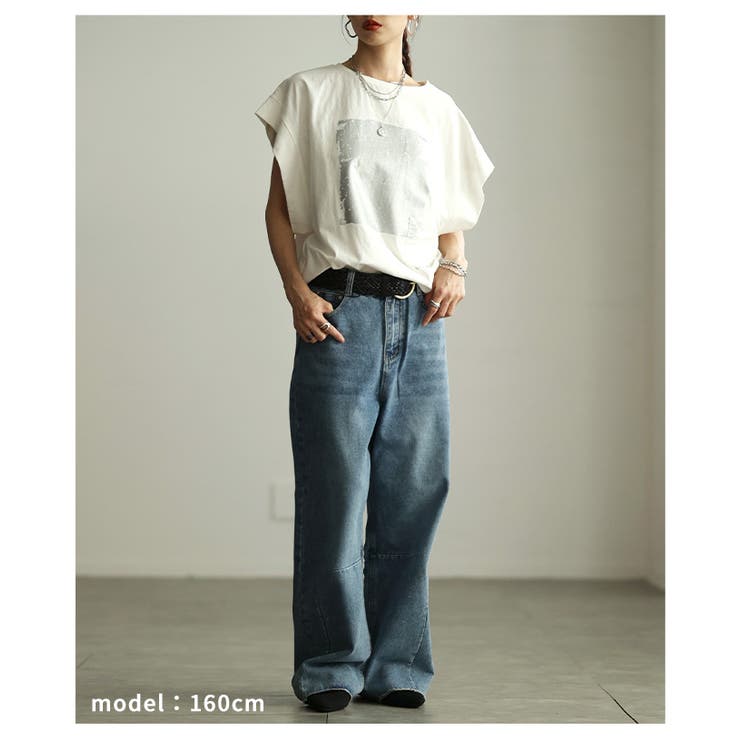 シルエットで差がつくカーブデニム レディース ジーンズ | Sawa a la mode | 詳細画像7 