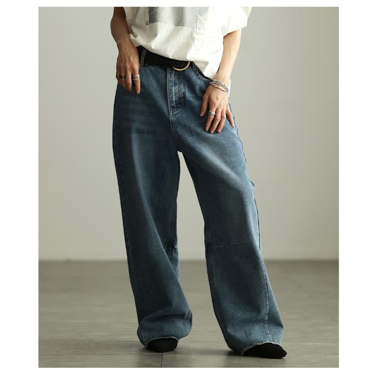 シルエットで差がつくカーブデニム レディース ジーンズ | Sawa a la mode | 詳細画像8 