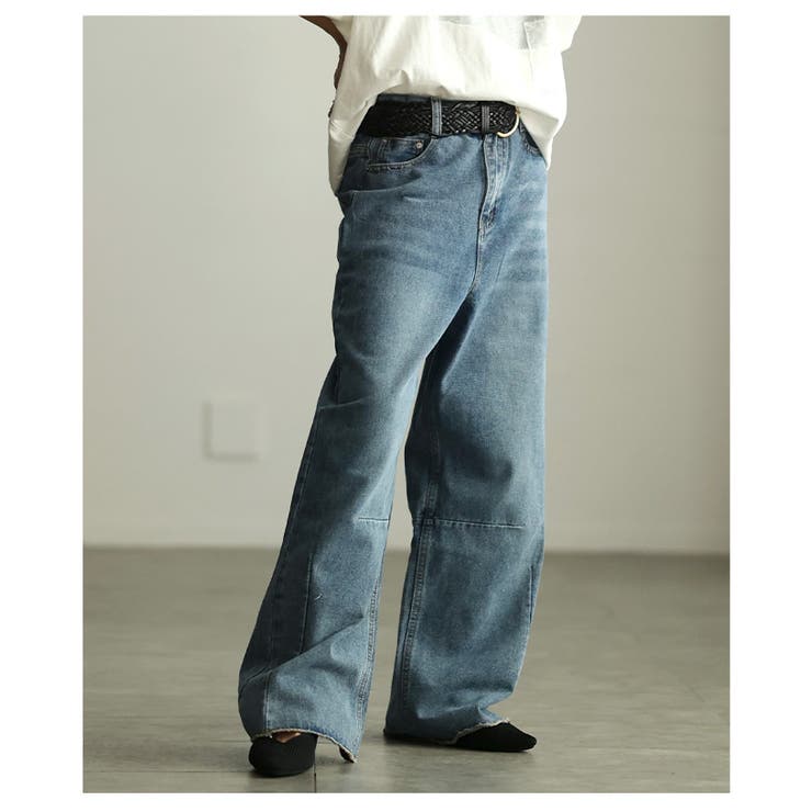 シルエットで差がつくカーブデニム レディース ジーンズ | Sawa a la mode | 詳細画像9 