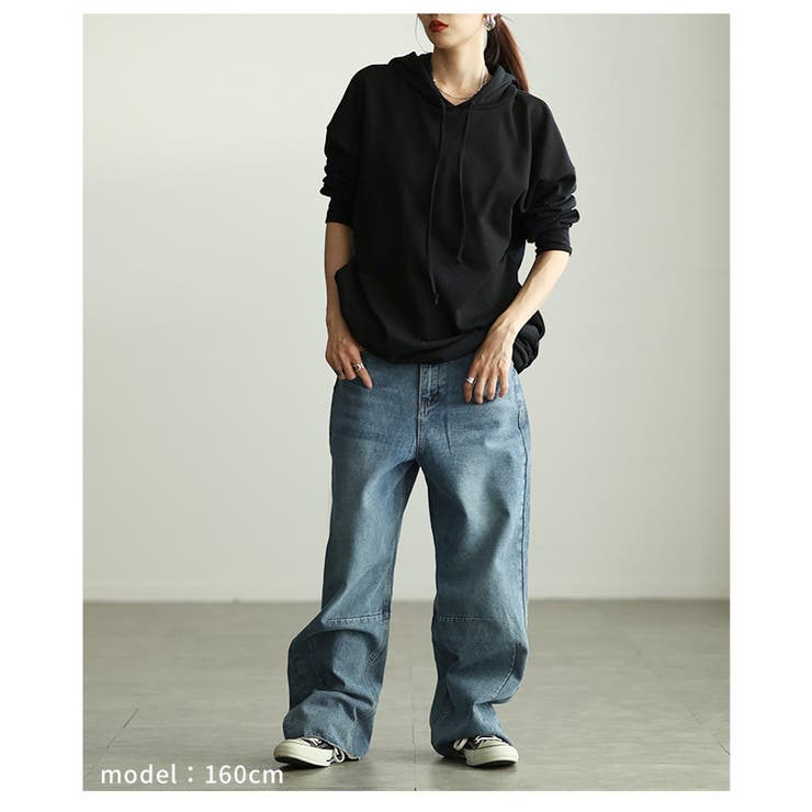 シルエットで差がつくカーブデニム レディース ジーンズ | Sawa a la mode | 詳細画像13 