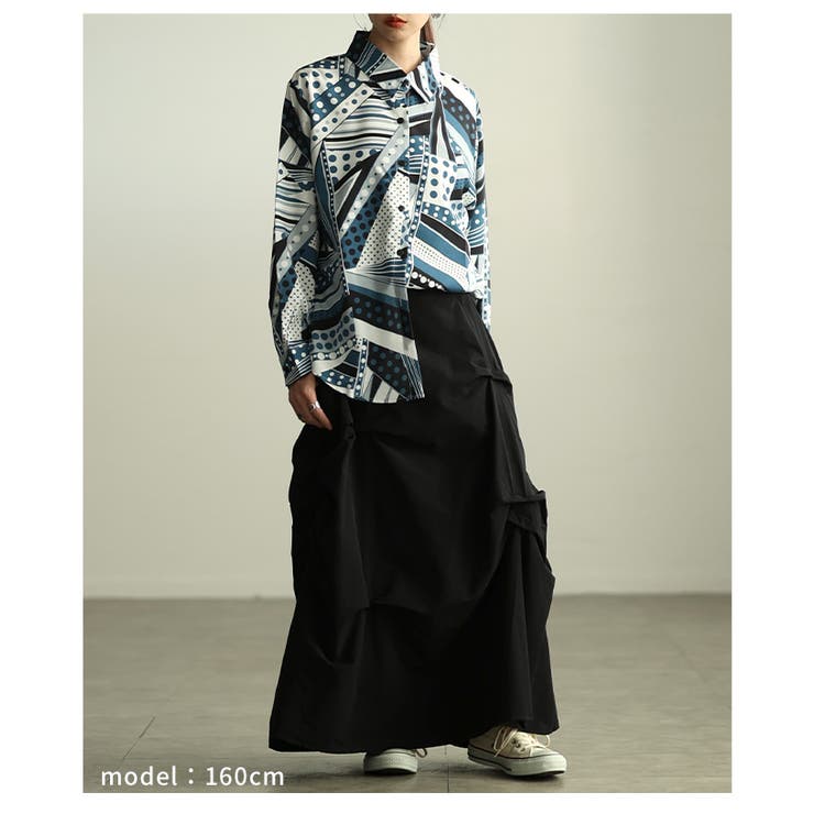 着るだけで印象美のアートパターンシャツ レディース トップス | Sawa a la mode | 詳細画像13 