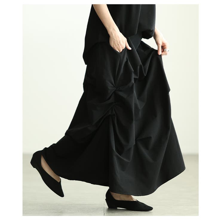 新感覚モードなアシンメトリーランダムタックスカート レディース スカート | Sawa a la mode | 詳細画像15 