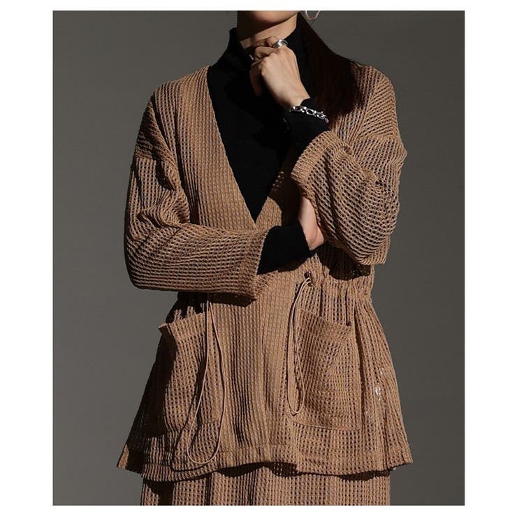 軽やかにこなれ見えするメッシュドロストジャケット レディース ファッション | Sawa a la mode | 詳細画像4 