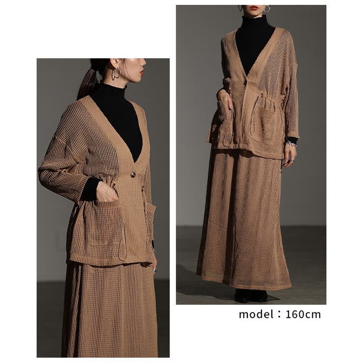 軽やかにこなれ見えするメッシュドロストジャケット レディース ファッション | Sawa a la mode | 詳細画像9 