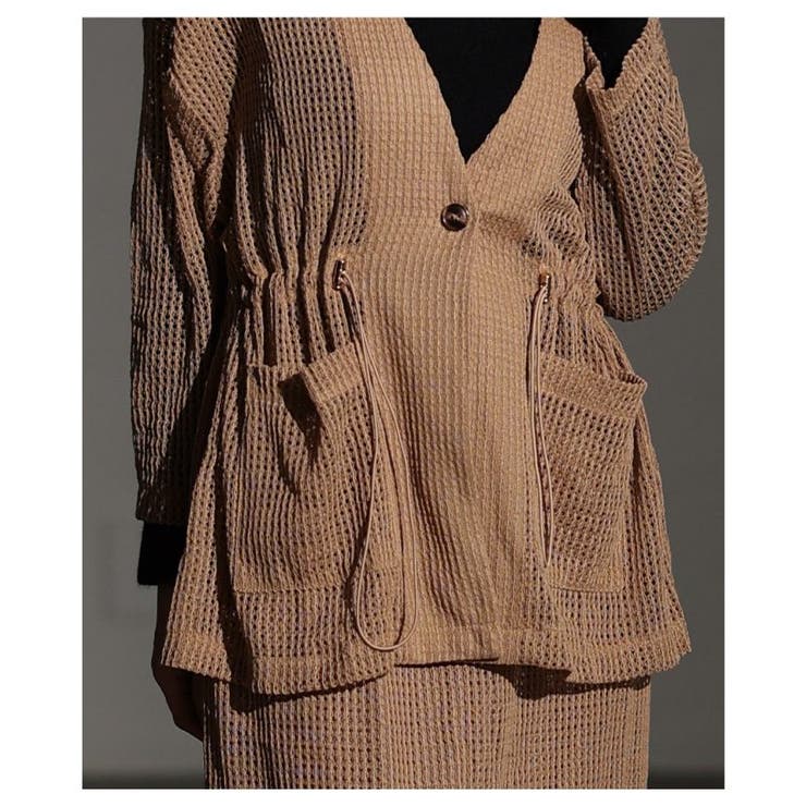 軽やかにこなれ見えするメッシュドロストジャケット レディース ファッション | Sawa a la mode | 詳細画像12 