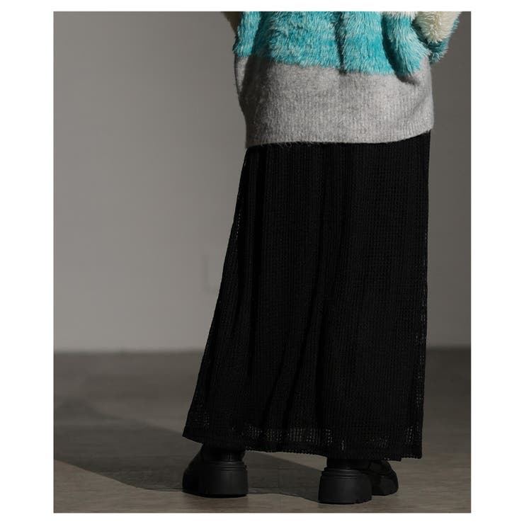 軽やかにすらり穿けるメッシュストレートロングスカート レディース ファッション | Sawa a la mode | 詳細画像17 