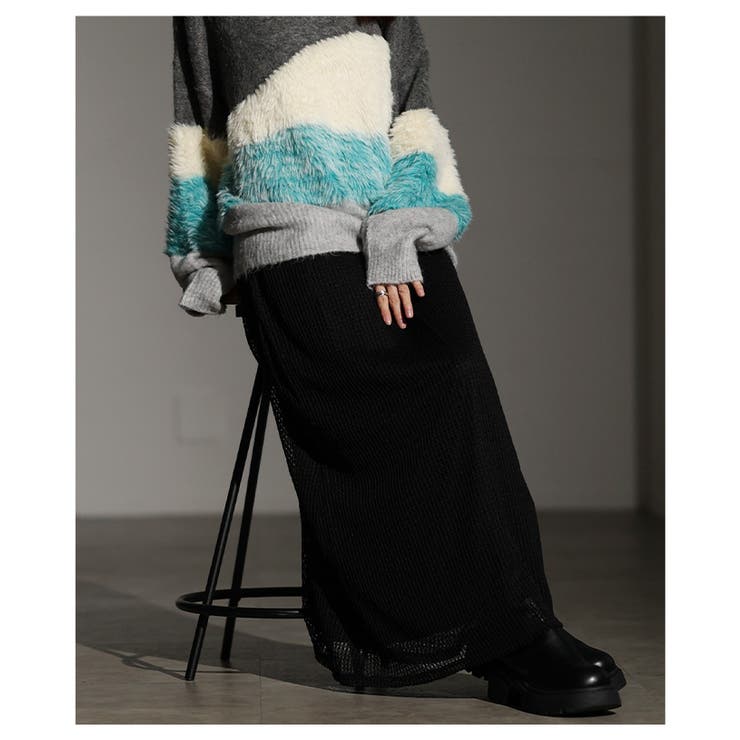 軽やかにすらり穿けるメッシュストレートロングスカート レディース ファッション | Sawa a la mode | 詳細画像20 