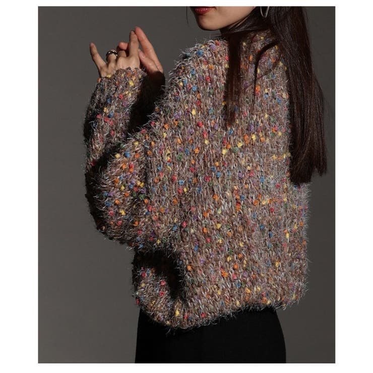 ホリデー気分高まるカラフルネップMIXニットトップス レディース ファッション | Sawa a la mode | 詳細画像13 