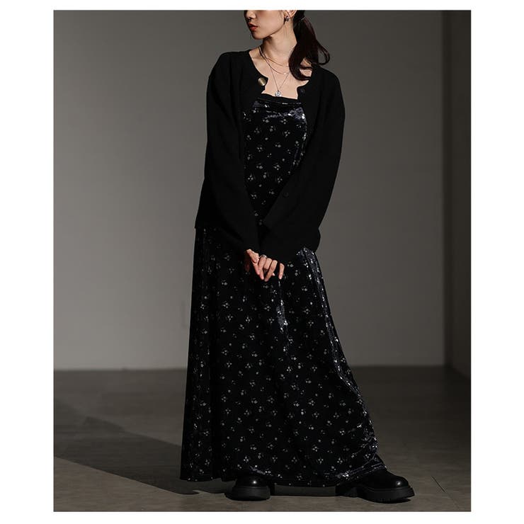 艶と線を纏う大人の小花柄ベルアキャミソールワンピース レディース ファッション | Sawa a la mode | 詳細画像11 