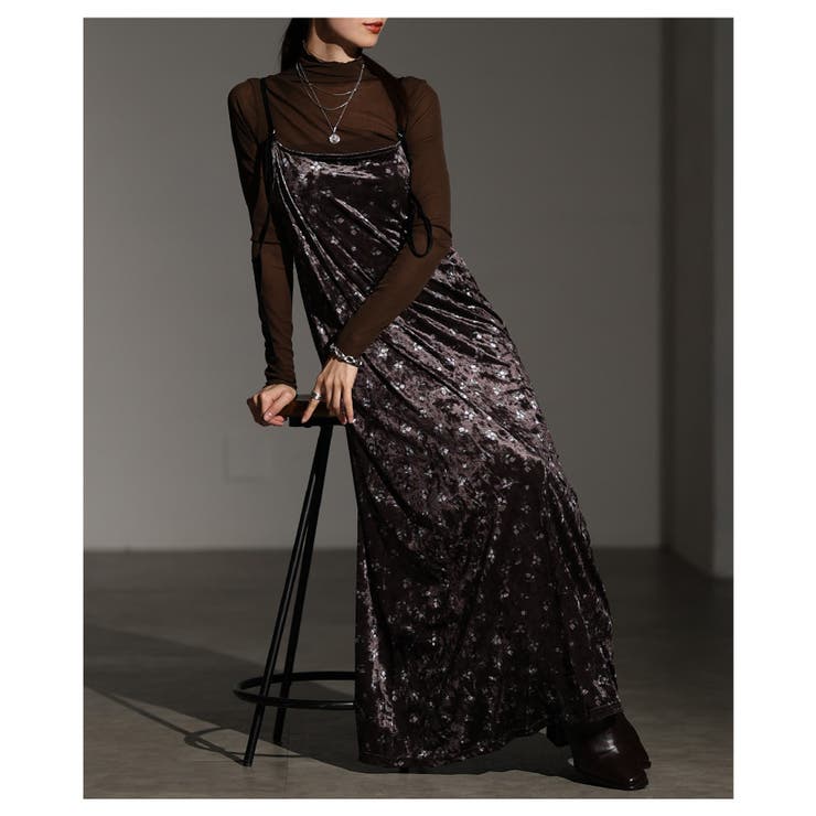 艶と線を纏う大人の小花柄ベルアキャミソールワンピース レディース ファッション | Sawa a la mode | 詳細画像14 