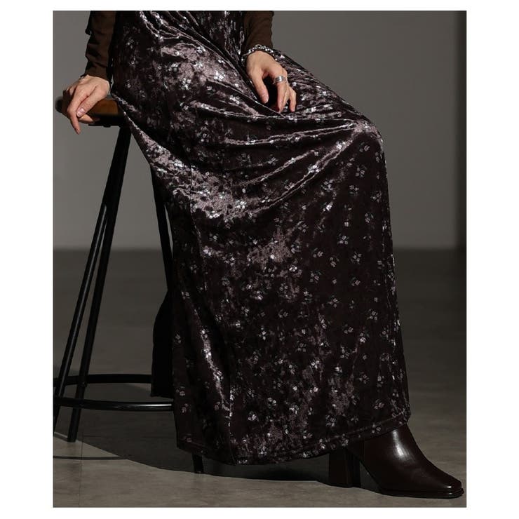 艶と線を纏う大人の小花柄ベルアキャミソールワンピース レディース ファッション | Sawa a la mode | 詳細画像16 