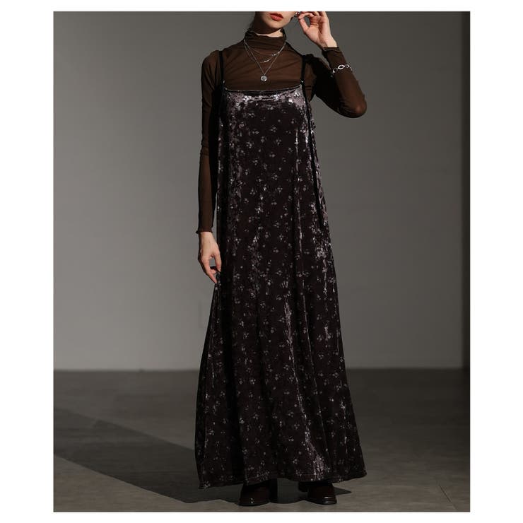 艶と線を纏う大人の小花柄ベルアキャミソールワンピース レディース ファッション | Sawa a la mode | 詳細画像17 