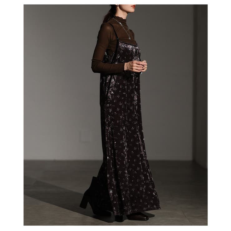 艶と線を纏う大人の小花柄ベルアキャミソールワンピース レディース ファッション | Sawa a la mode | 詳細画像18 