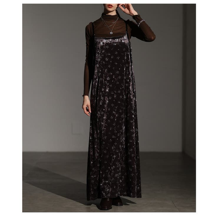 艶と線を纏う大人の小花柄ベルアキャミソールワンピース レディース ファッション | Sawa a la mode | 詳細画像22 