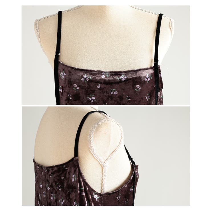 艶と線を纏う大人の小花柄ベルアキャミソールワンピース レディース ファッション | Sawa a la mode | 詳細画像23 