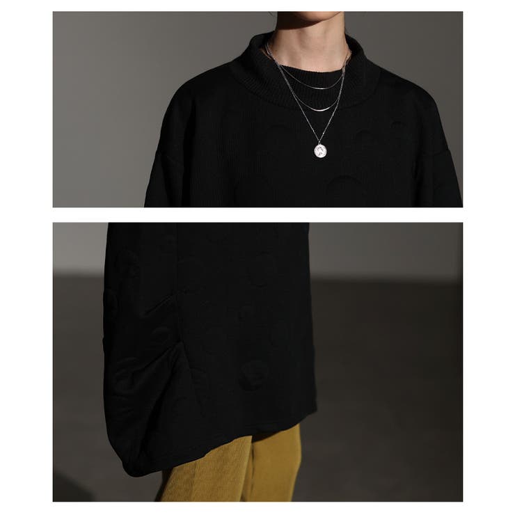 体型悩みを包み込むエンボスドットプルオーバーチュニック レディース ファッション | Sawa a la mode | 詳細画像5 