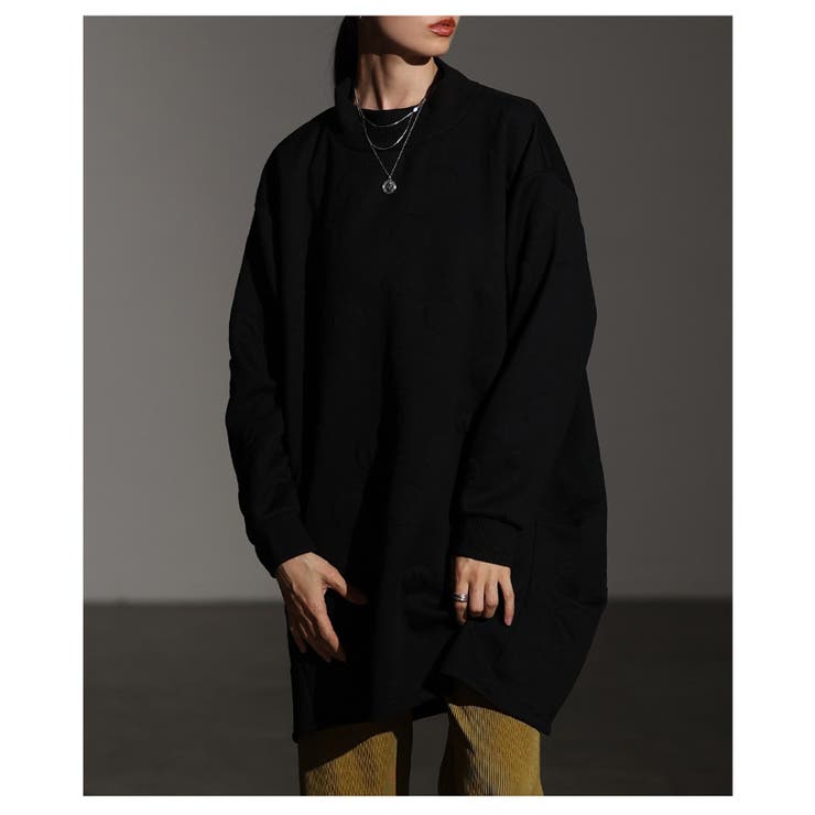 体型悩みを包み込むエンボスドットプルオーバーチュニック レディース ファッション | Sawa a la mode | 詳細画像18 