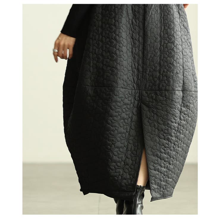 冬の主役になるハートキルティング中綿コクーンスカート レディース ファッション | Sawa a la mode | 詳細画像14 