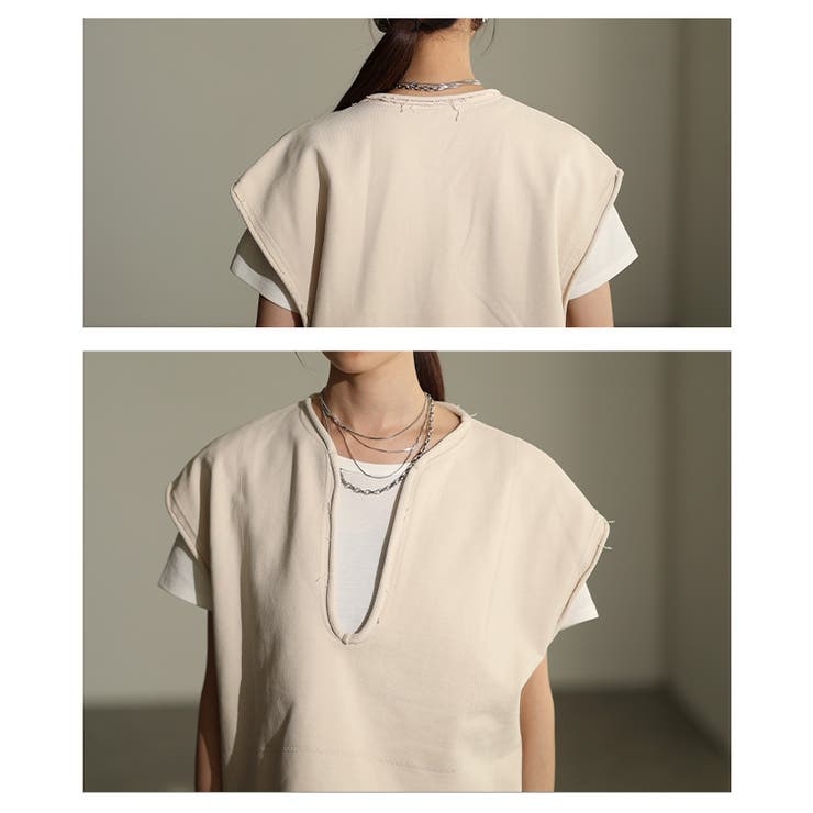 プラスワンで即オシャレが叶うショートレイヤードベスト レディース トップス | Sawa a la mode | 詳細画像5 