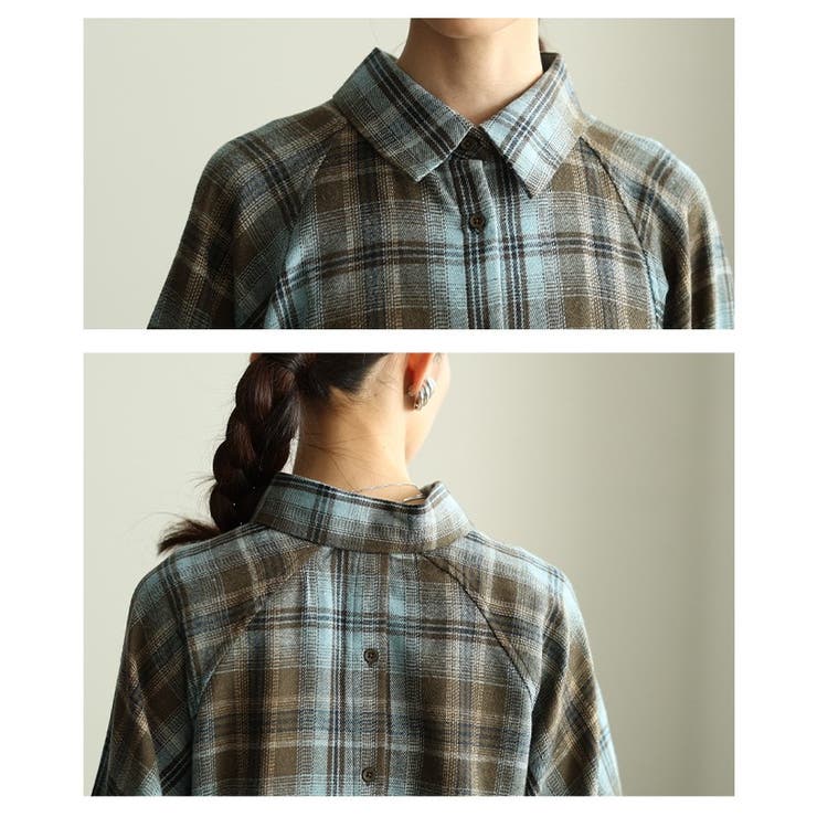 定番をもっと自由にするチェック柄シャツチュニック レディース ファッション | Sawa a la mode | 詳細画像5 