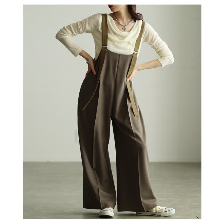 ハンサムに着る大人のサロペットパンツ レディース ファッション | Sawa a la mode | 詳細画像4 