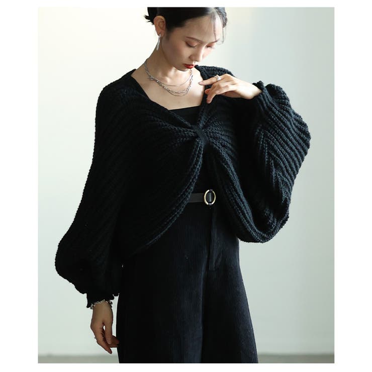 リボンを纏うニットボレロ レディース トップス | Sawa a la mode | 詳細画像15 