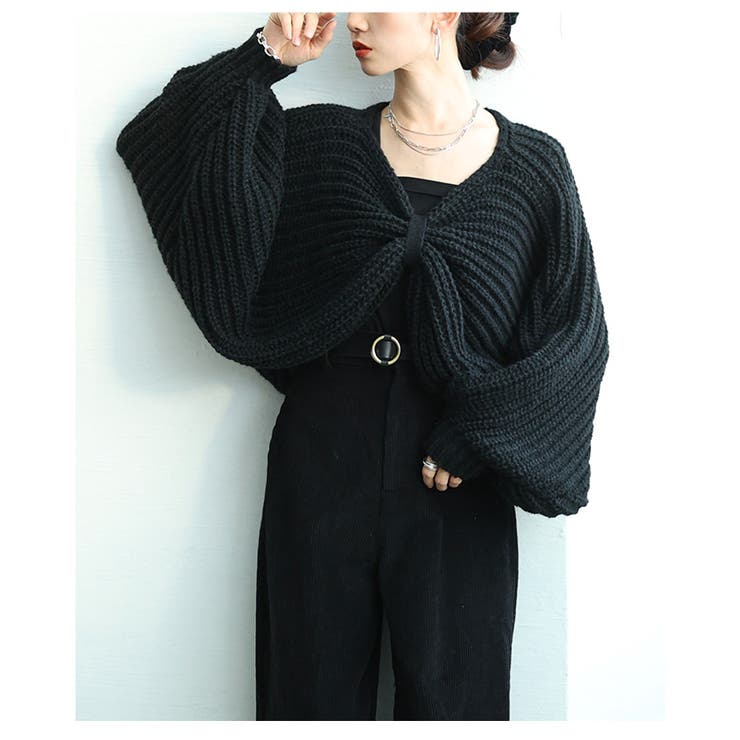 リボンを纏うニットボレロ レディース トップス | Sawa a la mode | 詳細画像16 