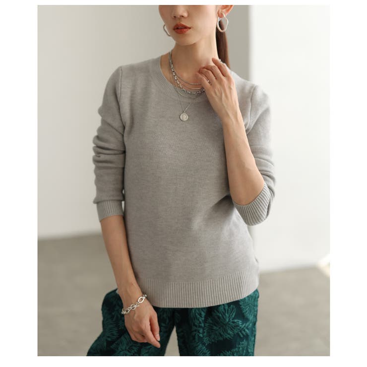 「スッキリ見え×暖かい」裏起毛ニットトップス レディース ファッション | Sawa a la mode | 詳細画像22 