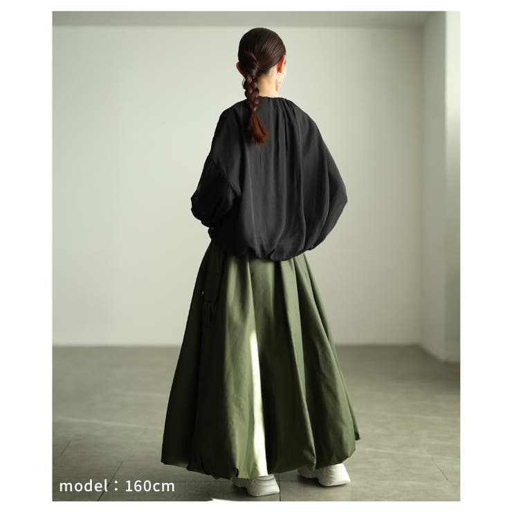 空気を纏う軽やかなボリューム袖ショートライトブルゾン レディース ファッション | Sawa a la mode | 詳細画像20 