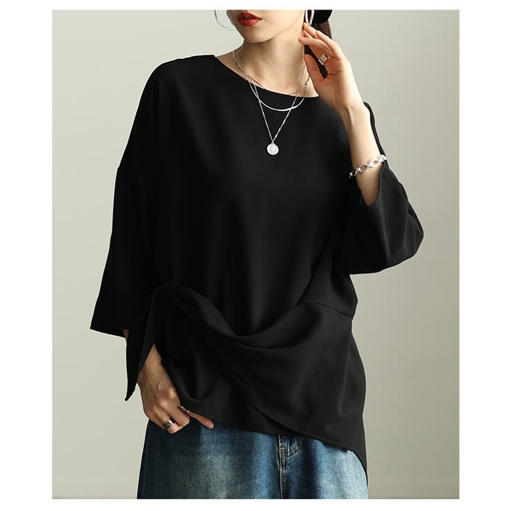 おしゃれに差がつくノットデザインアシンメトリートップス レディース ファッション | Sawa a la mode | 詳細画像12 