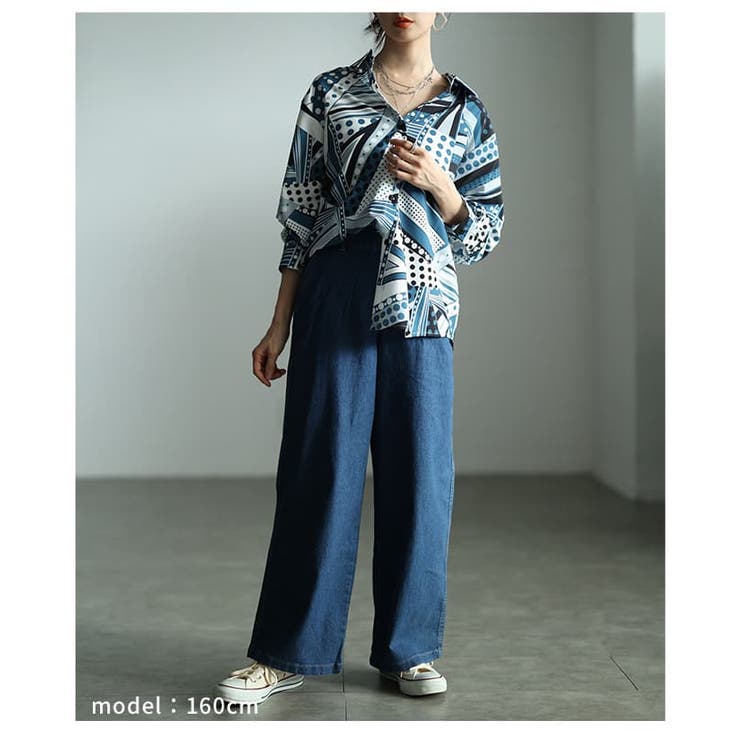 デイリーに頼れるイージーワイドデニムパンツ レディース ボトムス | Sawa a la mode | 詳細画像13 