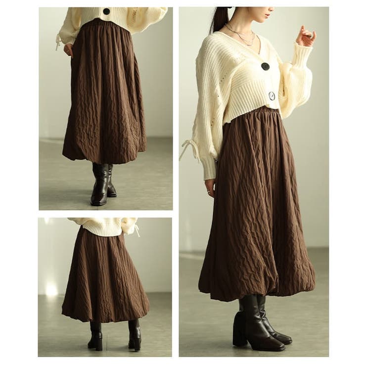 揺れ感で魅せるバルーンロングスカート レディース ボトムス | Sawa a la mode | 詳細画像17 