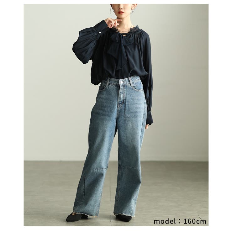 洗練された華やかさを纏うリボンタイギャザーブラウス レディース ファッション | Sawa a la mode | 詳細画像13 