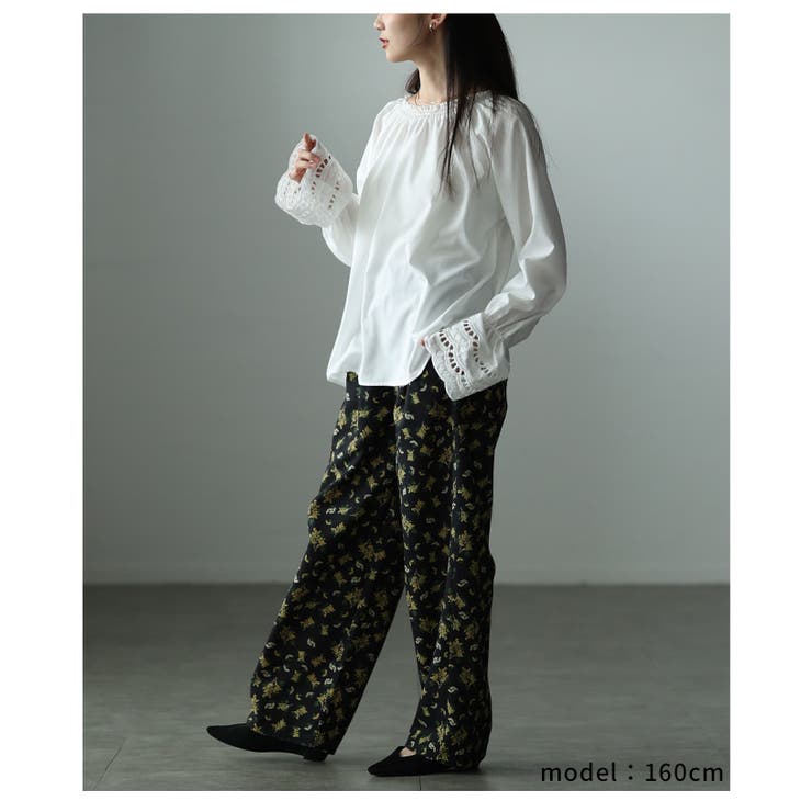 女性らしく手元華やぐ前後2way袖レースブラウス レディース ファッション | Sawa a la mode | 詳細画像13 