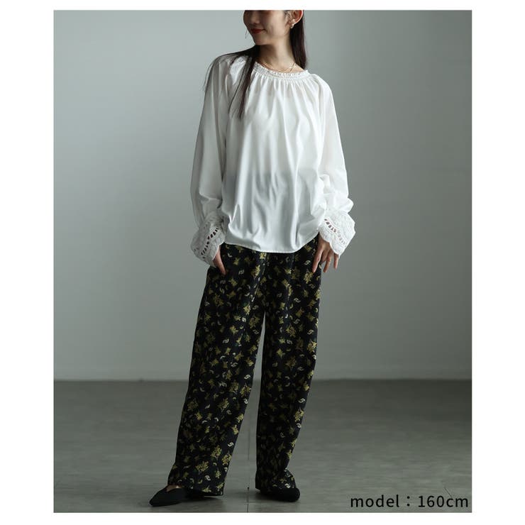 女性らしく手元華やぐ前後2way袖レースブラウス レディース ファッション | Sawa a la mode | 詳細画像15 