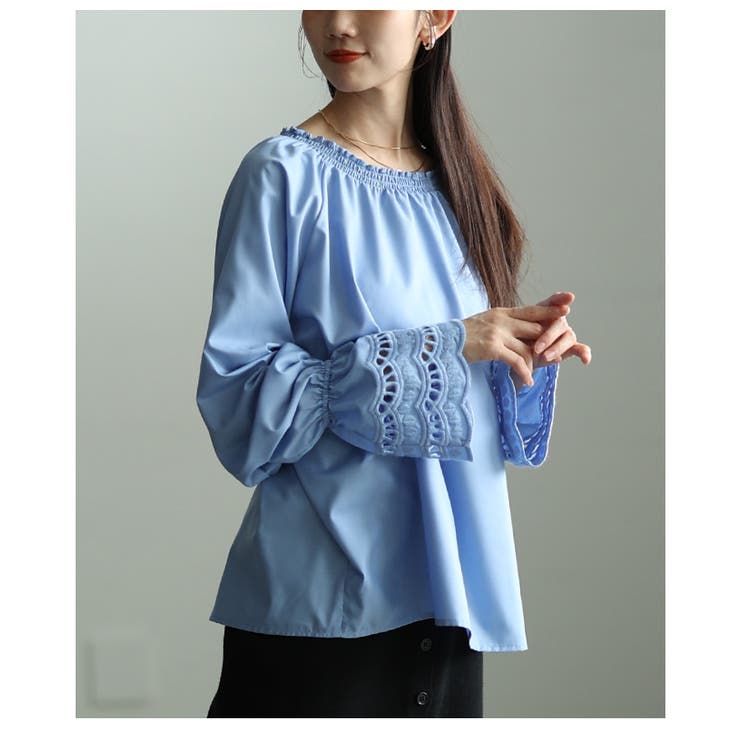 女性らしく手元華やぐ前後2way袖レースブラウス レディース ファッション | Sawa a la mode | 詳細画像22 