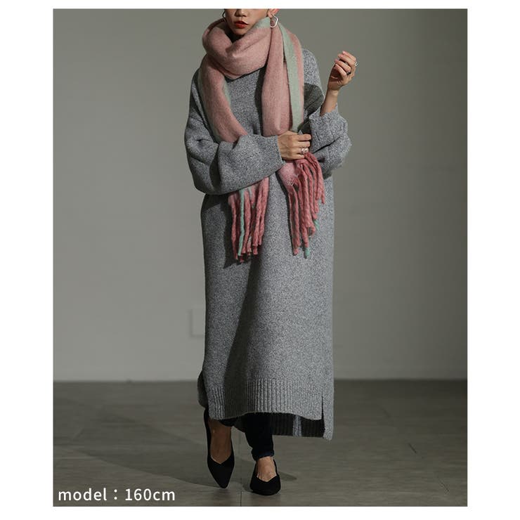 「ふわもこ」ミックスカラーフリンジストール レディース ファッション | Sawa a la mode | 詳細画像13 