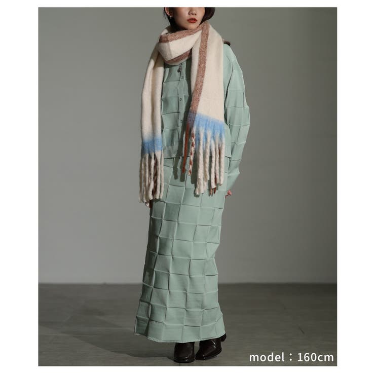 「ふわもこ」ミックスカラーフリンジストール レディース ファッション | Sawa a la mode | 詳細画像18 